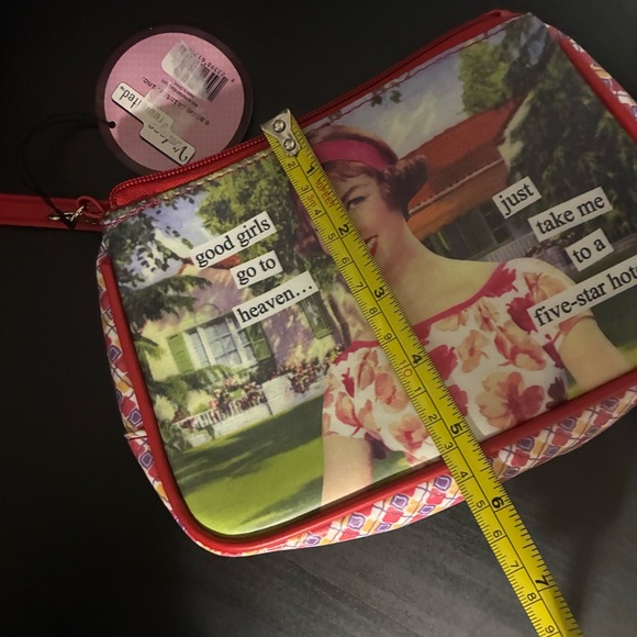 NWT Anne Taintor Retro Makeup Bag Funny Cosmetic Travel Pouch Vintage - Picture 7 of 8
